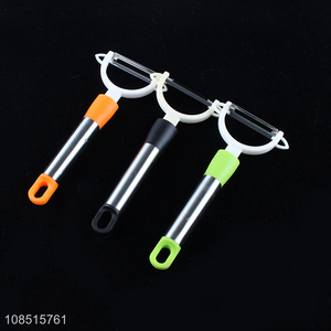 Factory supply multicolor stainless steel fruit vegetable peeler for sale