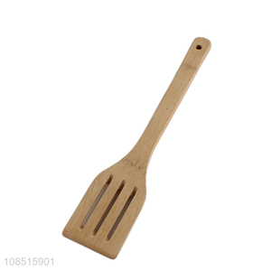 High quality bamboo cooking tool slotted spatula for cooking