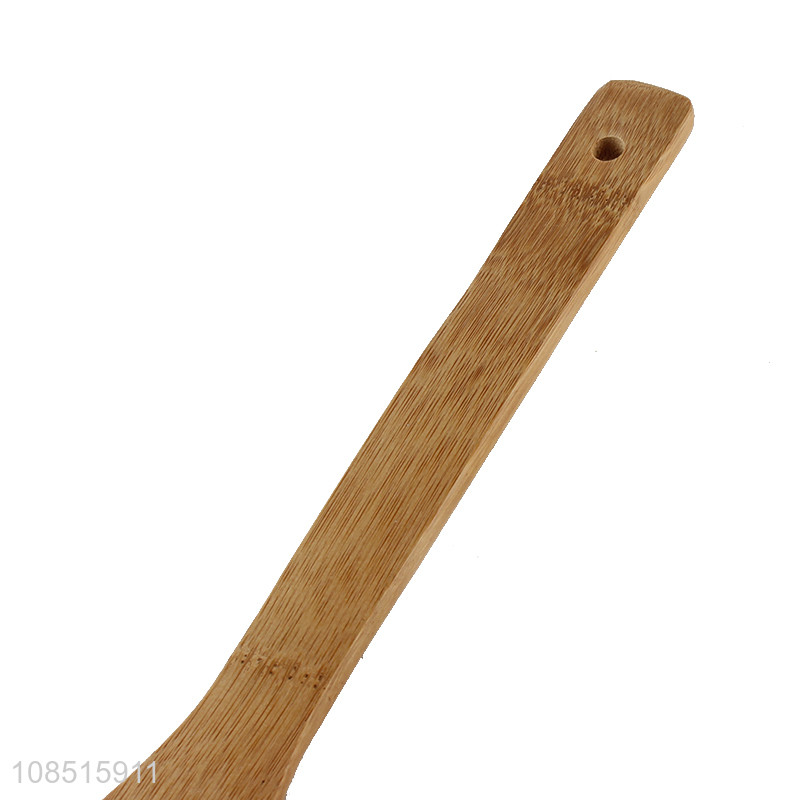 Wholesale from china bamboo household reusable dinnerware slotted ladle