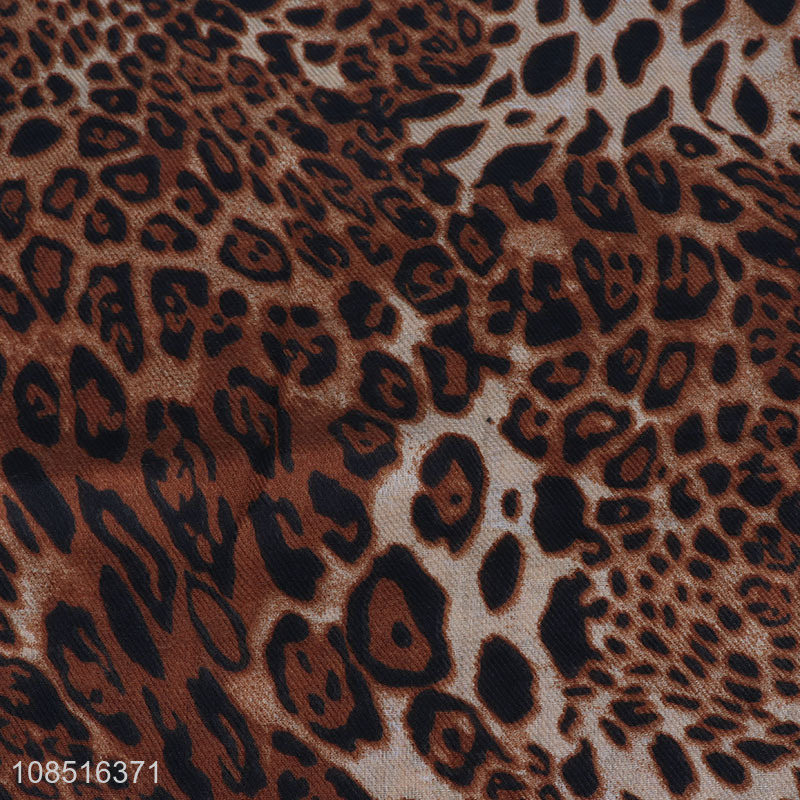 Factory supply thin leopard print scarf shawl for women girls