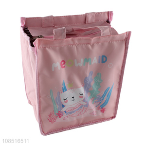 New arrival pink printed waterproof outdoor <em>thermal</em> lunch <em>bag</em>