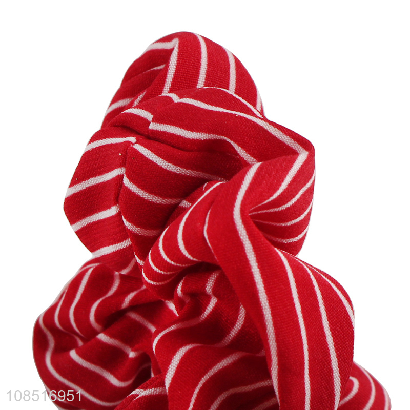 Wholesale striped prints elastic women hair scrunchies hair bands