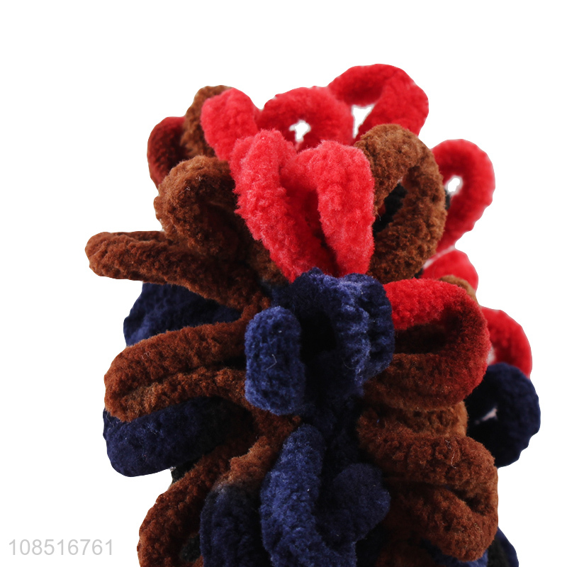 New products 6pcs/set woven hair bands hair ropes hair ties