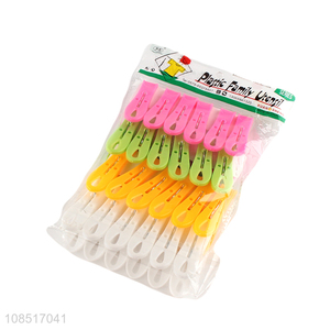 Best selling multicolor clothes hanging plastic pegs