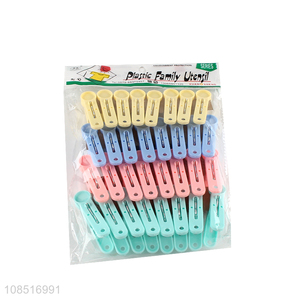 Top selling multicolor household durable clothes peg wholesale