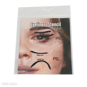 Bottom price reusable cosmetic tool eyeliner guide eyeliner stencil