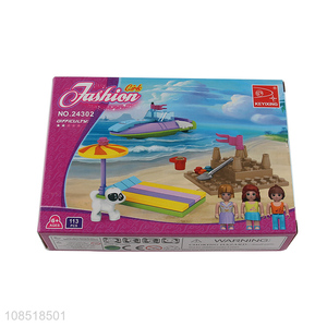China wholesale children educational toys girls <em>beach</em> building block toys