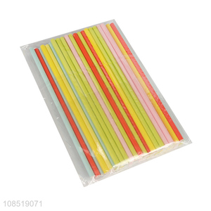 Factory price disposable paper straws assorted colors drinking straws