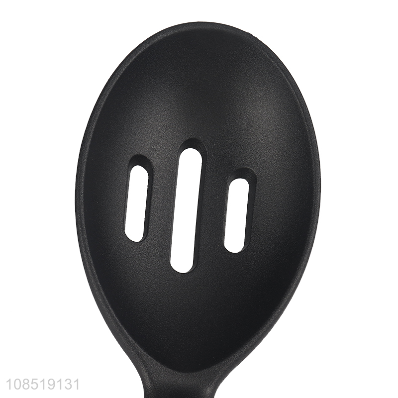 High quality heat resistant nylon slotted basting spoon for cooking