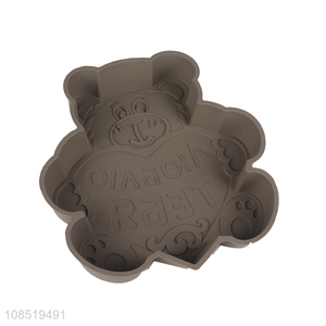 Best selling bear shape silicone cake mould for baking tool