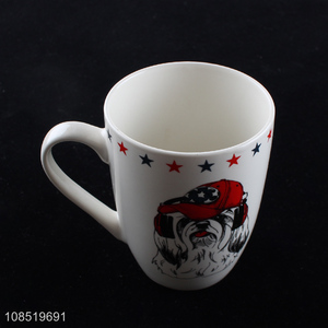 Most popular ceramic printed water cup water mug for daily use