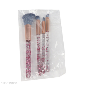 Recent products 4pcs nylon bristle makeup brush set cosmetic tools
