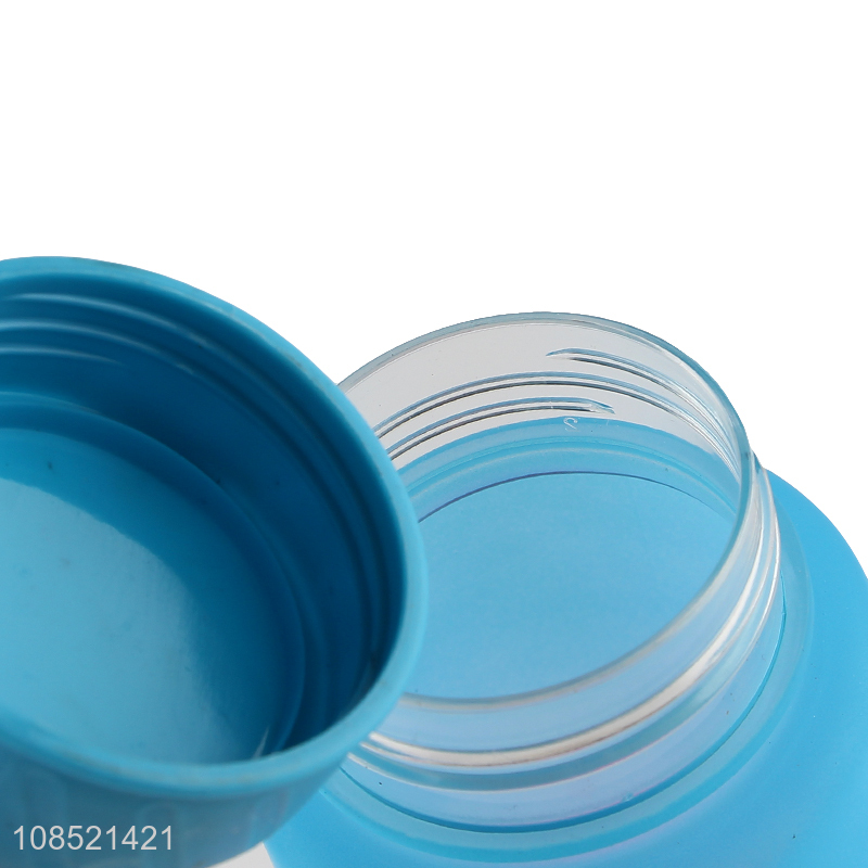 China supplier 700ml gradient color widemouth water bottle with handle
