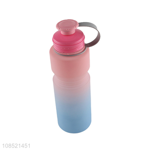 Good quality 750ml gradient color water bottle sports space bottle