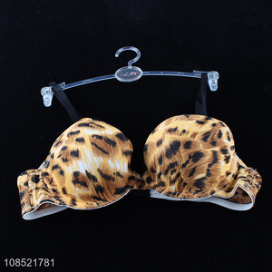 Wholesale leopard print bras adjustable wired bra for women