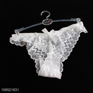 Wholesal women t-back thong sexy lace v shape design panties