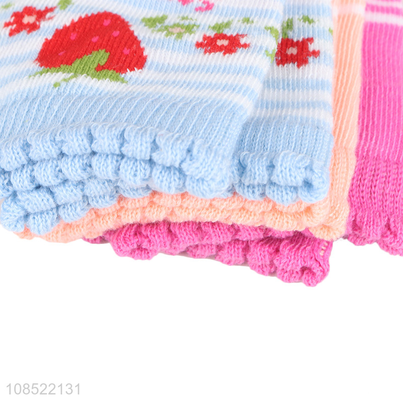 Cute design girls ankle socks short socks for sale