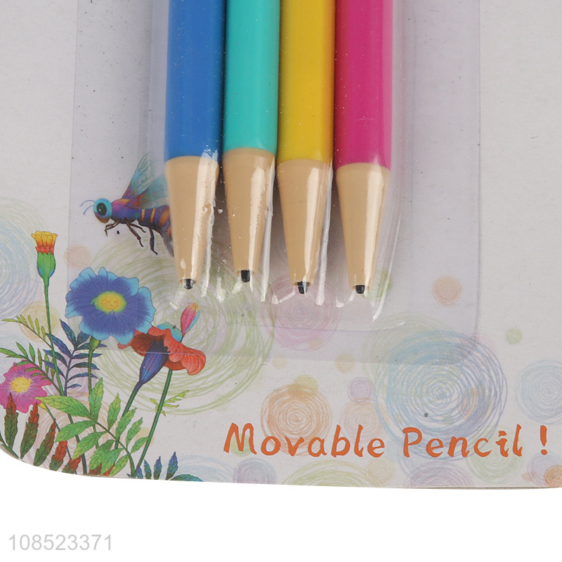 Hot selling school office 4pieces mechanical pencils