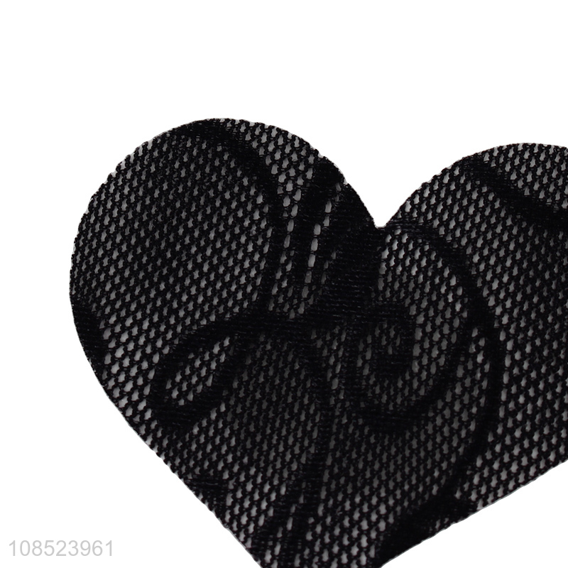 Low price lace black disposable chest sticker nipper sticker