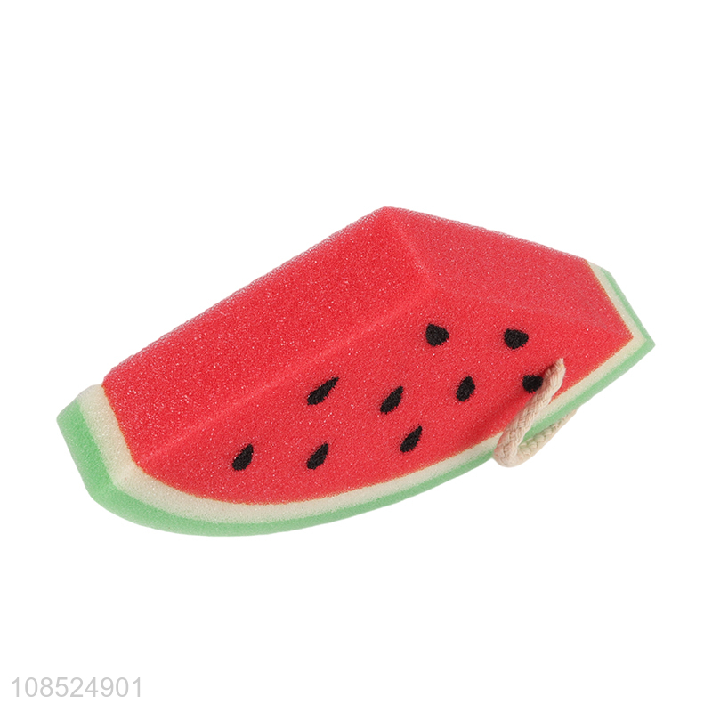 Hot selling watermelon shape bath sponge shower kids body scrubber