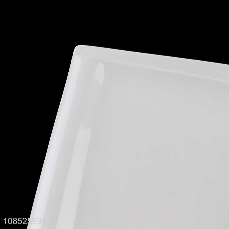 New arrival white ceramic tableware plate for household