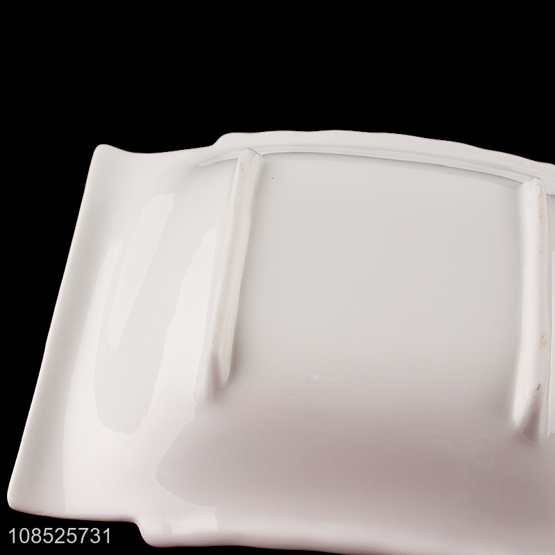 Best selling white ceramic tableware plate ceramic dishes wholesale