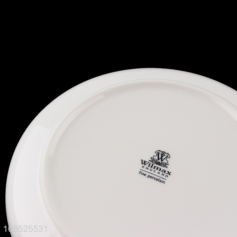 Latest products round ceramic plate tableware dishes for sale