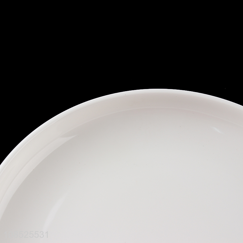 Latest products round ceramic plate tableware dishes for sale