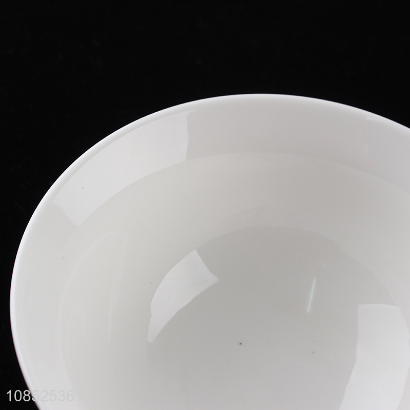 Factory wholesale white ceramic dinnerware bowl for household