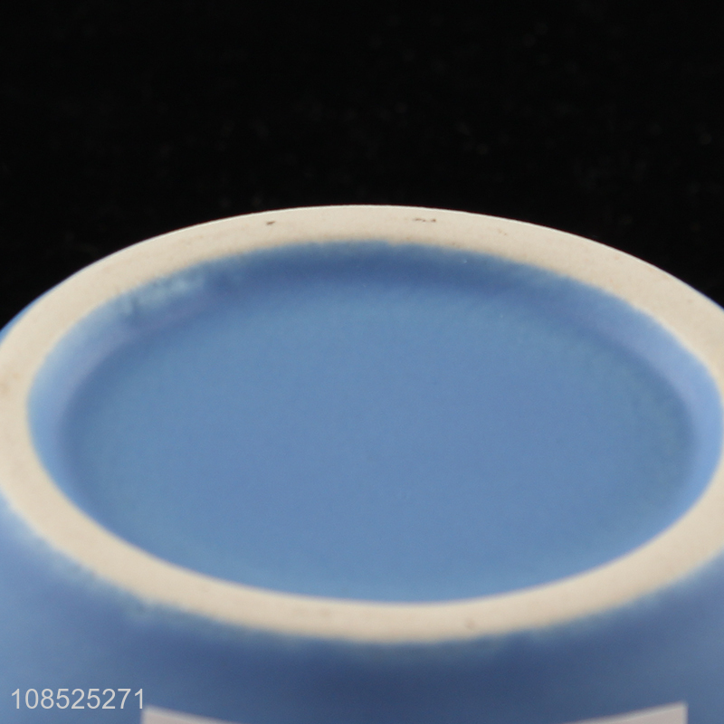 Top quality blue ceramic dinnerware bowl for home and restaurant