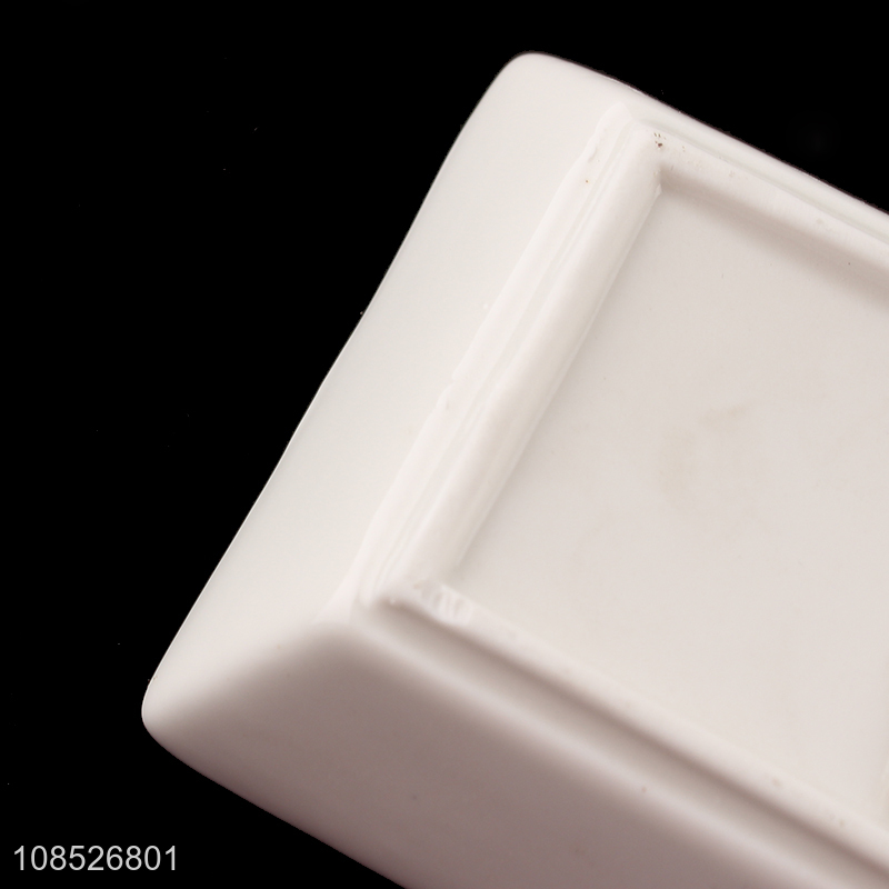 New products 3-compartment ceramic plate ceramic appetizer plate