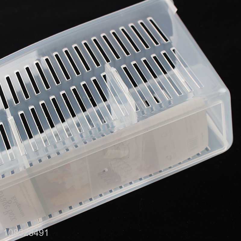 Wholesale multipurpose refrigerator storage box fridge organizer bins