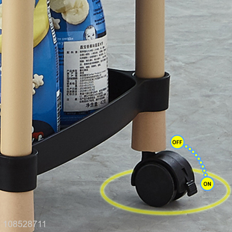 Factory supply floor-stainding multi-layer storage rack trolley cart