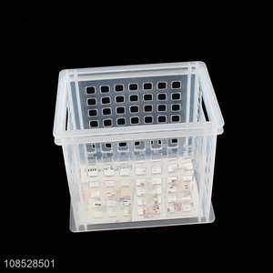 Wholesale multi-function plastic storage basket for kitchen bathroom
