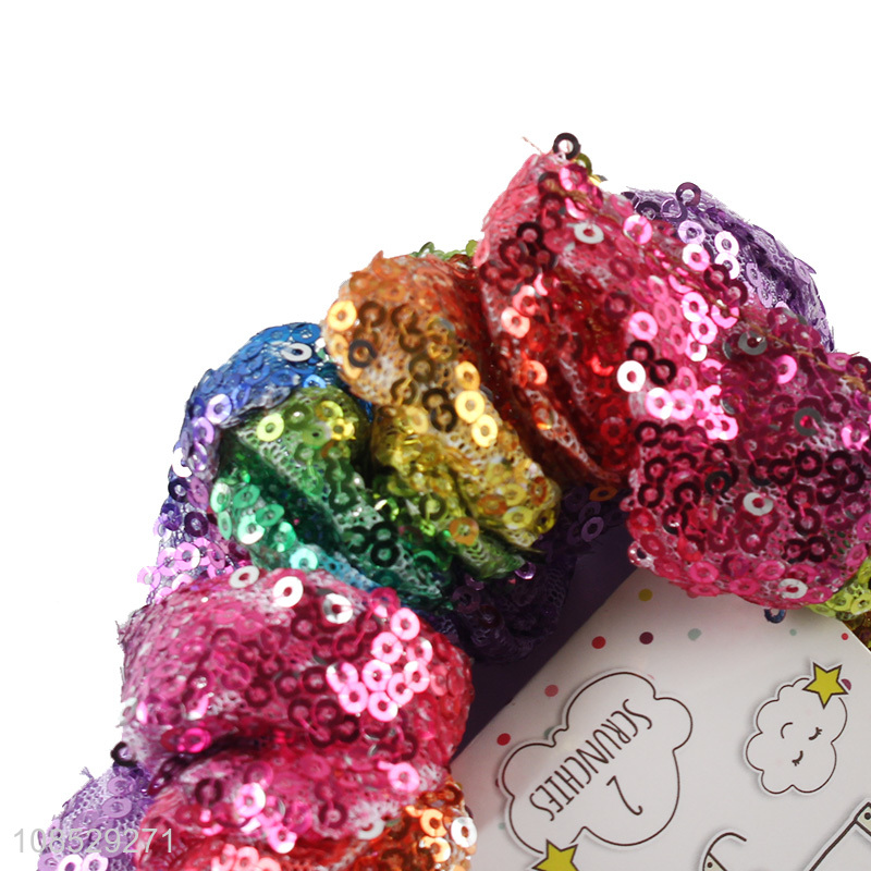 Latest products colourful women hair ring for hair accessories