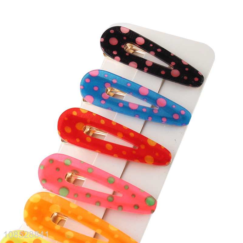 Wholesale from china colourful plastic hairpin hair decoration