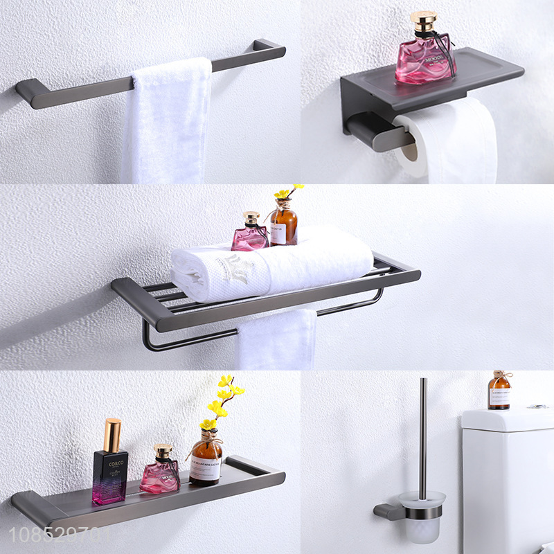 Wholesale 5pcs/set bathroom shelves wall mounted towel racks towel bars