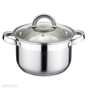 Wholesale kitchen cookware stainless steel <em>soup</em> & stock <em>pot</em> with lid