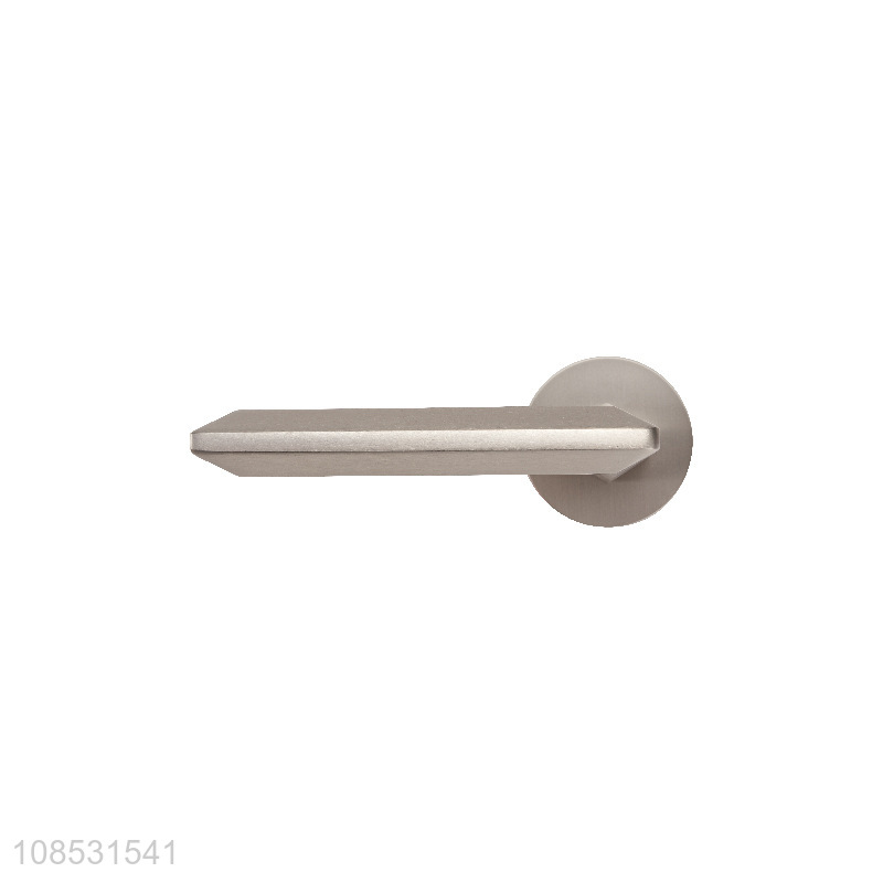 Wholesale interior bedroom door handle lock nickel brushed wood handle lock