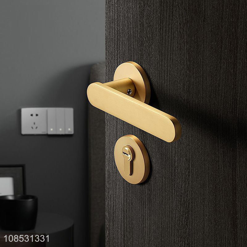 High quality American style door handle lock bedroom wooden door lock set