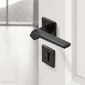 China imports interior door lock brushed dedroom door handle lock set