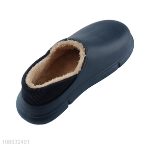 Good quality men winter slippers thick-soled indoor house slippers