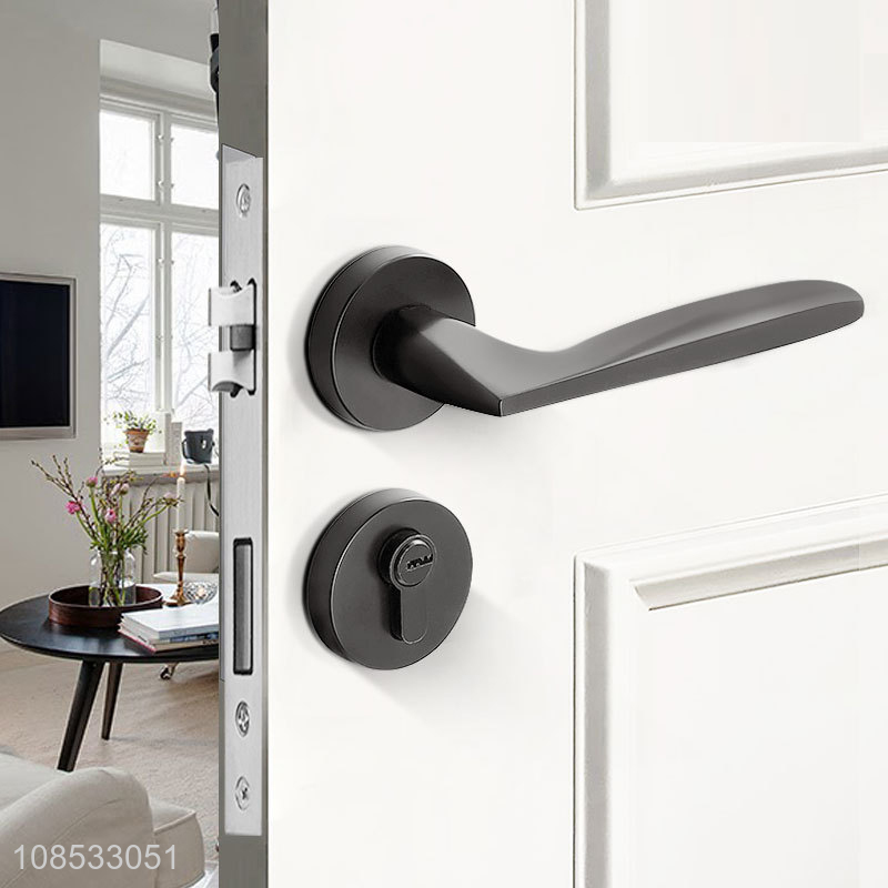 China sourcing black split lock indoor bedroom door lock