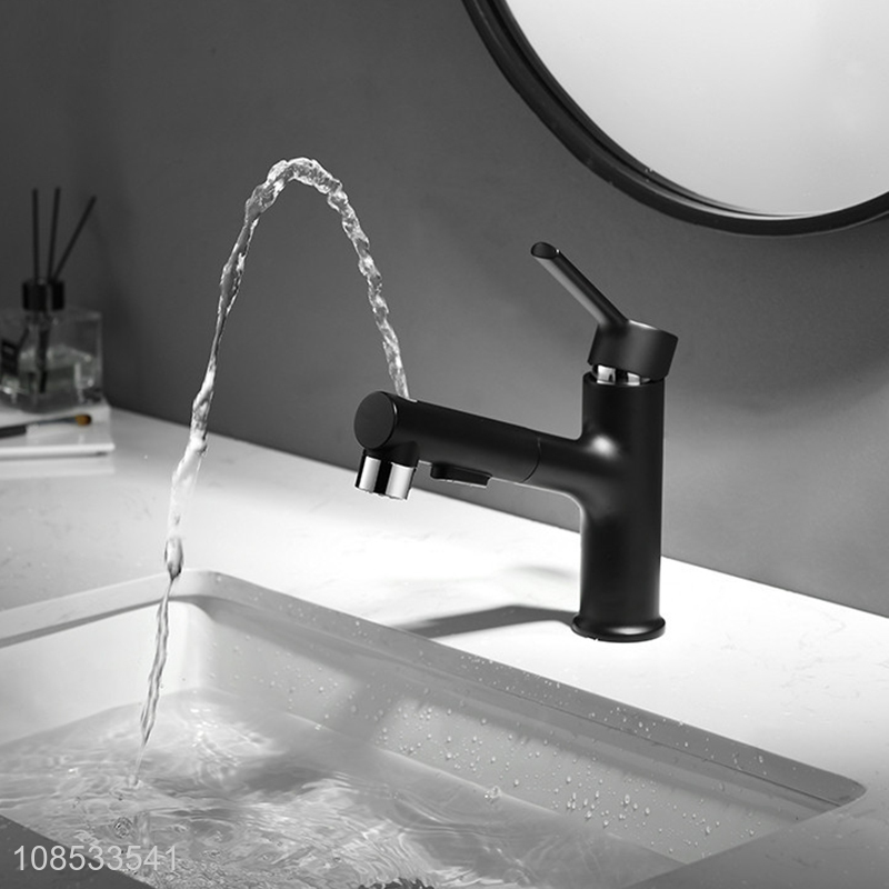 Popular design pull out single handle bathroom mixer tap waterb faucet