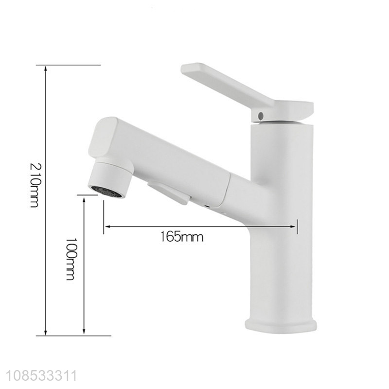 Wholesale pull out washbasin faucet face basin mixer for home use