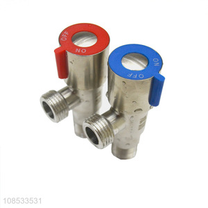 Wholesale 304 stainless steel bathroom hot and cold water angle valve for bathroom