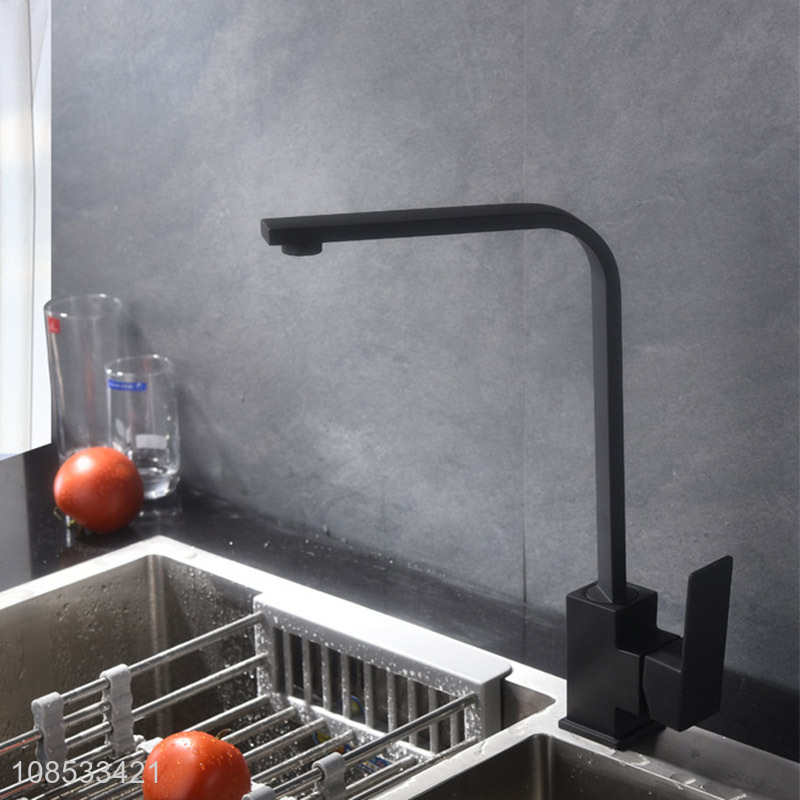 Wholesale baking paint kitchen faucet roating stainless steel water tap