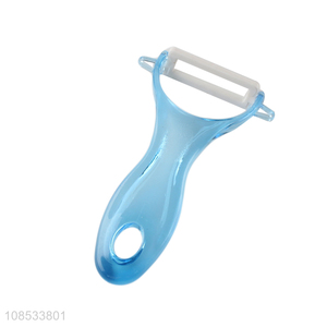 Wholesale ceramic blade vegetable and fruit peeler with plastic handle