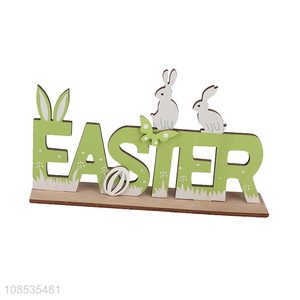 Best selling holiday decoration wooden Easter ornaments wholesale