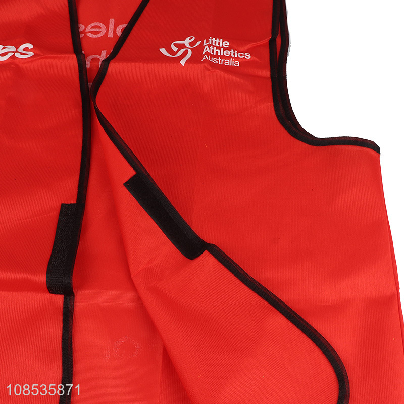 Good quality custom logo advertising vest work volunteer vest